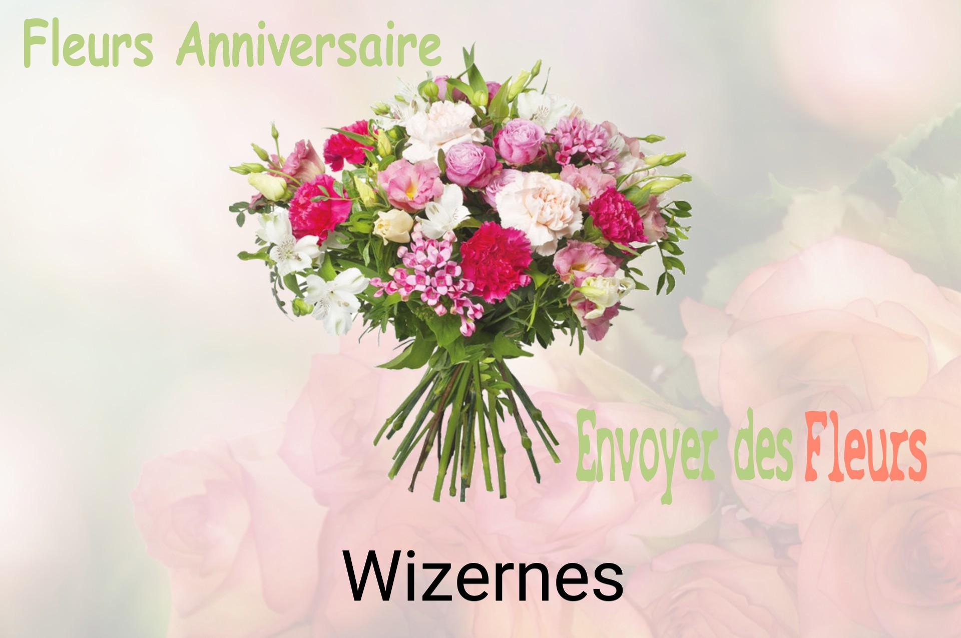 Bouquet de fleurs d’anniversaire livré à Wizernes