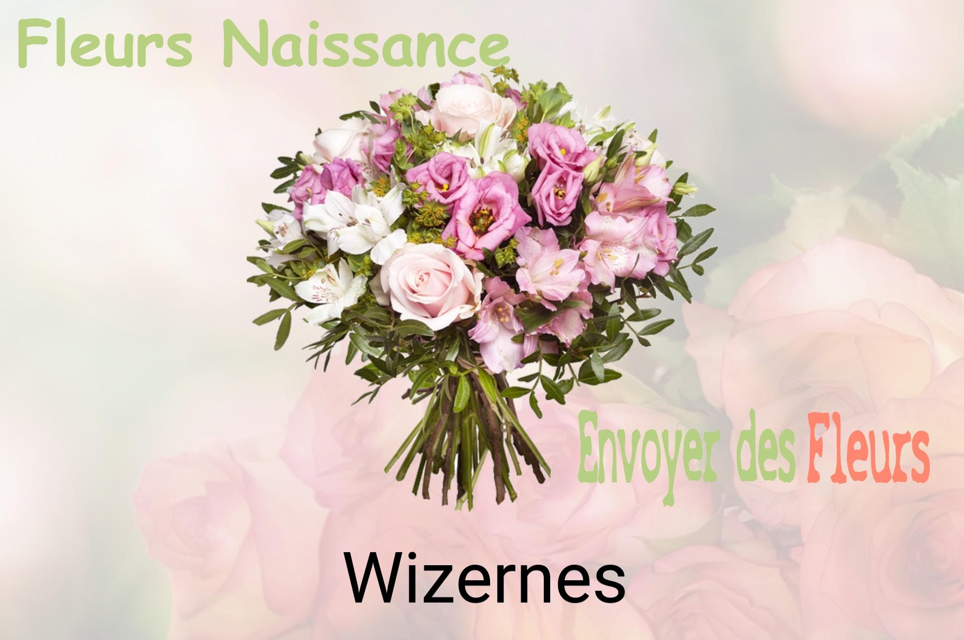 Bouquet de fleurs de naissance livré à Wizernes